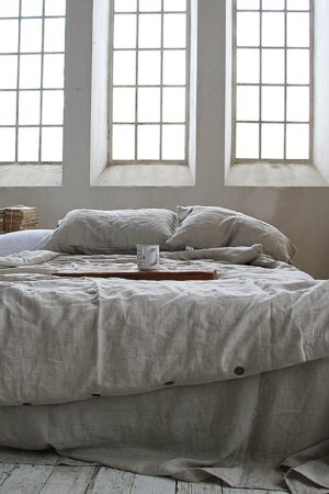 Undyed Linen Duvet Cover Experience the Pure Embrace of Nature's Softness