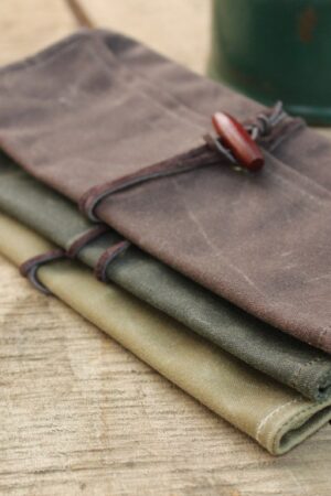 Adventure-Ready Waxed Canvas Roll-Up Pouch Keep Your Essentials Close