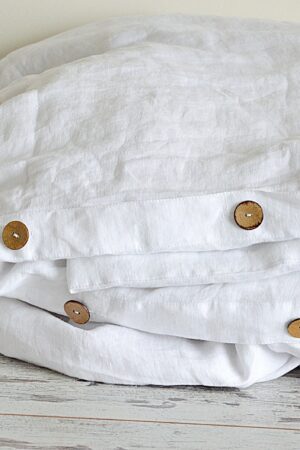 Undyed Linen Duvet Cover Experience the Pure Embrace of Nature's Softness