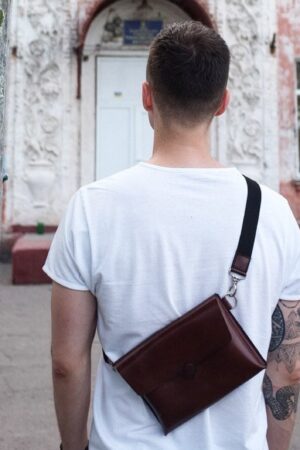 Genuine Leather Crossbody Bag The Ultimate Accessory for Modern Men