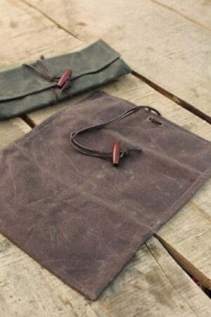 Adventure-Ready Waxed Canvas Roll-Up Pouch Keep Your Essentials Close