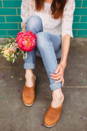 Lotta from Stockholm Classic Brown Oiled Nubuck Leather High Heel Clogs