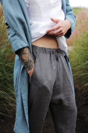 Breezy Linen Lounge Pants Sustainable Comfort for Modern Men