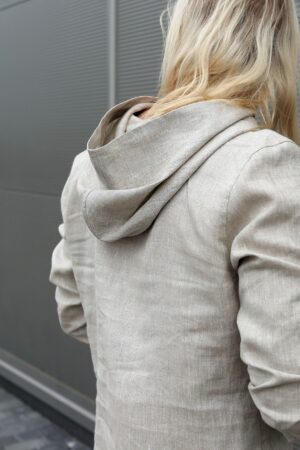 Breezy Linen Hoodie Embrace Summer Comfort in Natural Style