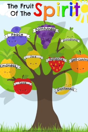 Fruit of the Spirit Preschool Printable Cultivating Christian Values Through Play