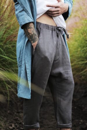 Breezy Linen Lounge Pants Sustainable Comfort for Modern Men