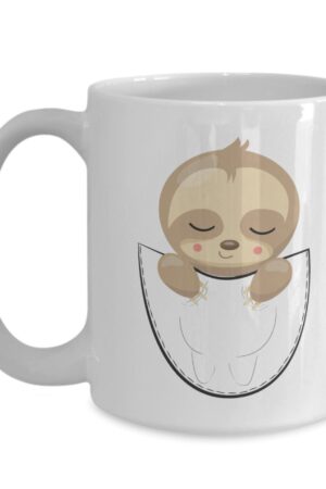 Slothful Slumber Snuggle Up with PixiDoodle's Caffeinated Nap Mug