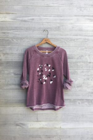 Murmuration A Symphony of Birds in Motion - Yoga Top for Bird Lovers