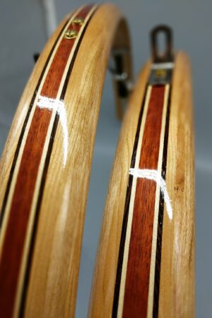 Woody's Cherry Compound Curve Fenders with Bloodwood Stripe Protect Your Ride in Style