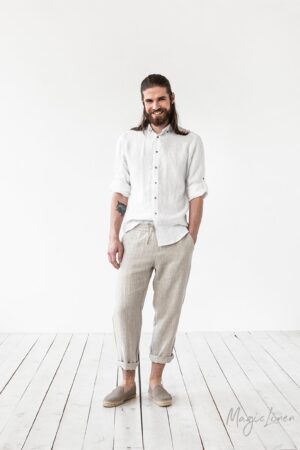 PALERMO Lightweight Linen Pants for Men in Vibrant Colors