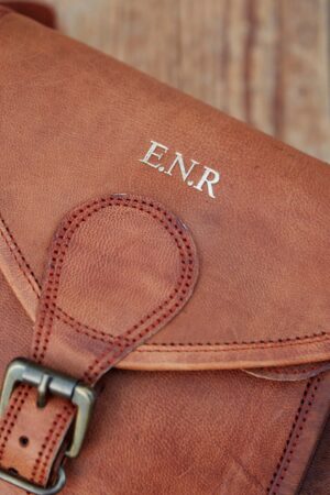 Personalized Saddlebag Elevate Your Style with a Monogrammed Leather Masterpiece