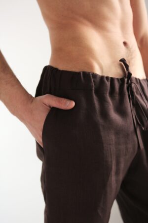 Organic Linen Lounge Pants Sustainable Comfort for Men