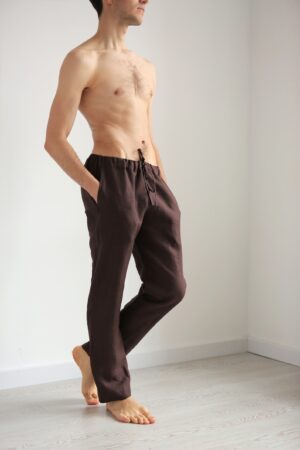 Organic Linen Lounge Pants Sustainable Comfort for Men