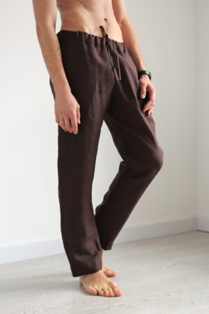 Organic Linen Lounge Pants Sustainable Comfort for Men