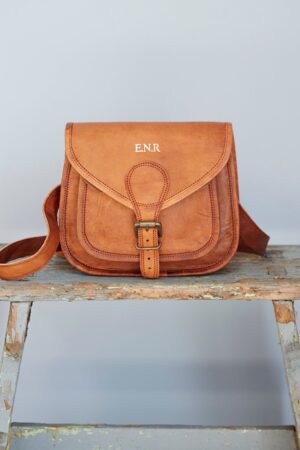 Personalized Saddlebag Elevate Your Style with a Monogrammed Leather Masterpiece