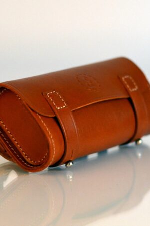 Premium Leather Bike Bag Saddlebag, Handlebar Bag, Pannier, and Cyclist Gift