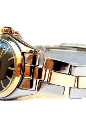 Vintage ROLEX Oyster Perpetual Lady 1980s Steel & 18K Gold Automatic Watch, Box & Papers