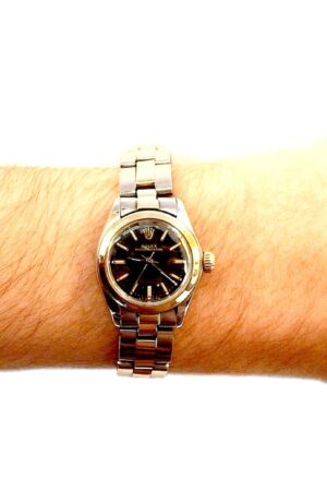 Vintage ROLEX Oyster Perpetual Lady 1980s Steel & 18K Gold Automatic Watch, Box & Papers