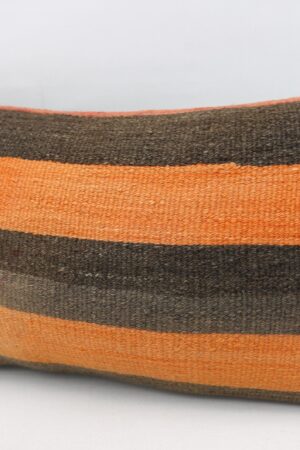 Striking Orange Kilim Pillow Covers Add a Touch of Turkish Charm to Your Home