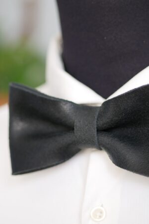 Personalized Leather Bow Tie A Timeless Gift for the Distinguished Gentleman