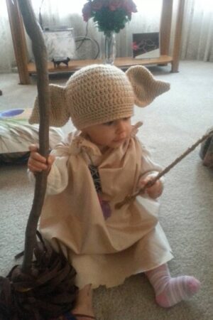 Enchanting House Elf Hat From Baby to Adult, a Magical Cosplay Accessory