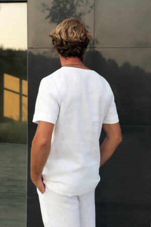 Elevate Your Style Premium Linen T-Shirt for Men - Sustainable, Breathable, and Effortlessly Chic