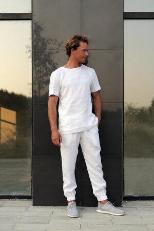 Elevate Your Style Premium Linen T-Shirt for Men - Sustainable, Breathable, and Effortlessly Chic