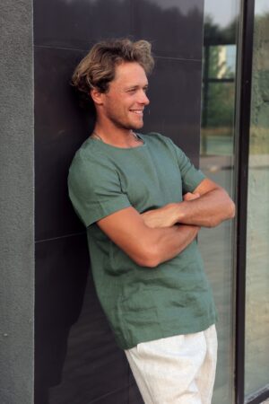 Organic Linen T-Shirt Sustainable Style for the Modern Man