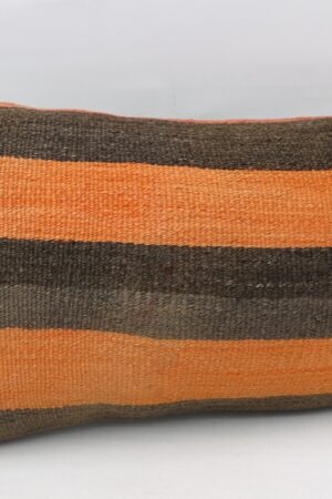 Striking Orange Kilim Pillow Covers Add a Touch of Turkish Charm to Your Home