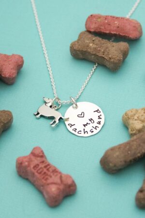 Paw-some Dachshund Necklace Sterling Silver Charm for Dog Lovers