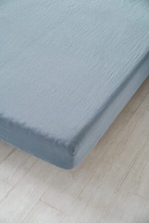 100% Linen Fitted Sheet Stonewashed Luxury for a Perfect Night's Sleep