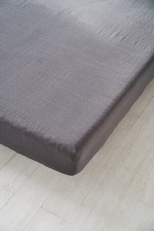 Luxurious Stone Washed Linen Fitted Bed Sheet A Mother's Day Gift of Comfort and Style