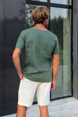 Organic Linen T-Shirt Sustainable Style for the Modern Man