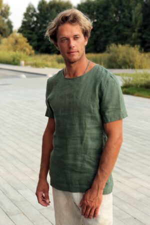 Organic Linen T-Shirt Sustainable Style for the Modern Man