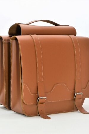 CLASSIC RIDE Premium Leather Bicycle Panniers for the Discerning Cyclist