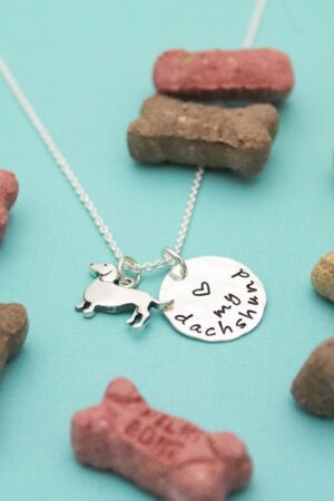 Paw-some Dachshund Necklace Sterling Silver Charm for Dog Lovers