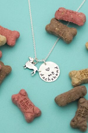 Paw-some Dachshund Necklace Sterling Silver Charm for Dog Lovers