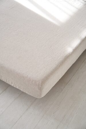 Luxurious Stone Washed Linen Fitted Bed Sheet A Mother's Day Gift of Comfort and Style