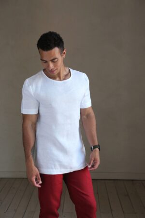 Elevate Your Style Premium Linen T-Shirt for Men - Sustainable, Breathable, and Effortlessly Chic