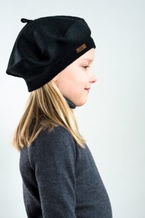 Charming Red Merino Beret A Timeless Gift for Little Fashionistas