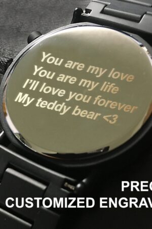 Timeless Anniversary Keepsake Personalized Wooden Watch for Him