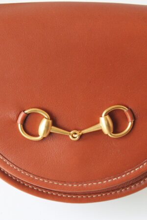 Authentic GUCCI Horsebit Leather Waist Handbag Pouch Bag A Rare Find