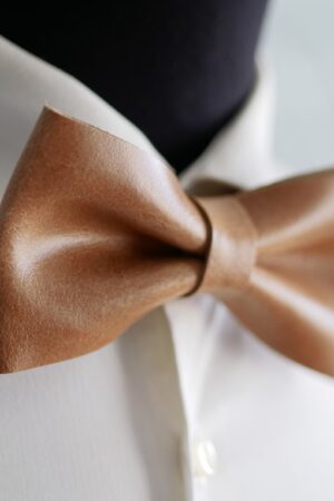 Personalized Leather Bow Tie A Timeless Gift for the Distinguished Gentleman