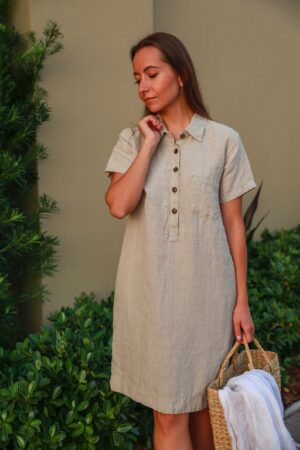 Personalized Linen Dress A Timeless Gift for Mom on Mother's Day