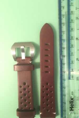 Premium Vintage-Style Perforated Leather Watch Strap for Seiko, Omega, Rolex, Tudor, and More