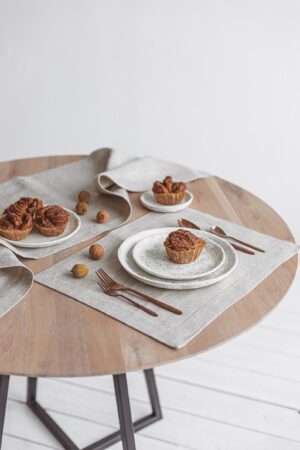 Rustic Farmhouse Linen Placemats Elevate Your Dining Experience with Natural Elegance