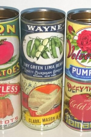 Vintage Tin Can Replicas Rustic Charm for Weddings, Cafes, and Home Decor