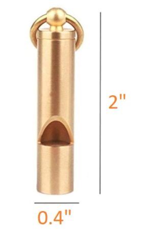 The Ultimate Survival Whistle Earsplitting Brass, Unwavering Reliability, Lifetime Guarantee