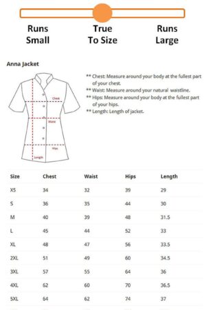 Personalized Anna Jacket Embroidered Salon Stylist Uniform for Hairdressers