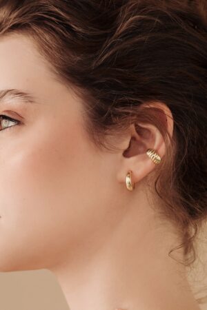 Bold and Beautiful Caitlyn's Dome Hoops for Everyday Elegance